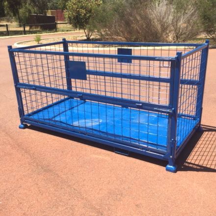 Collapsible Steel Storage Cage Double